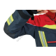Ubranie bojowe FIRE FLEX – granatowo-czerwony NOMEX® NXT (CNBOP) + napisy